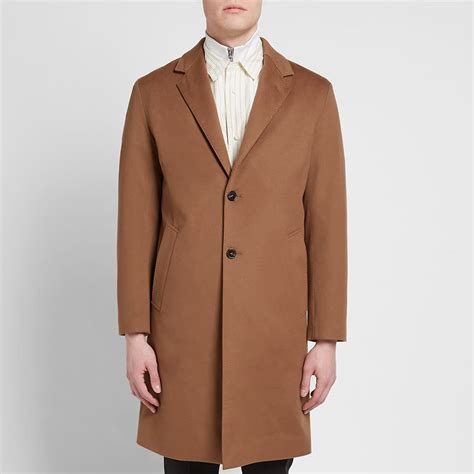 CHESTERFIELD COAT IN CAMEL CLOTH 